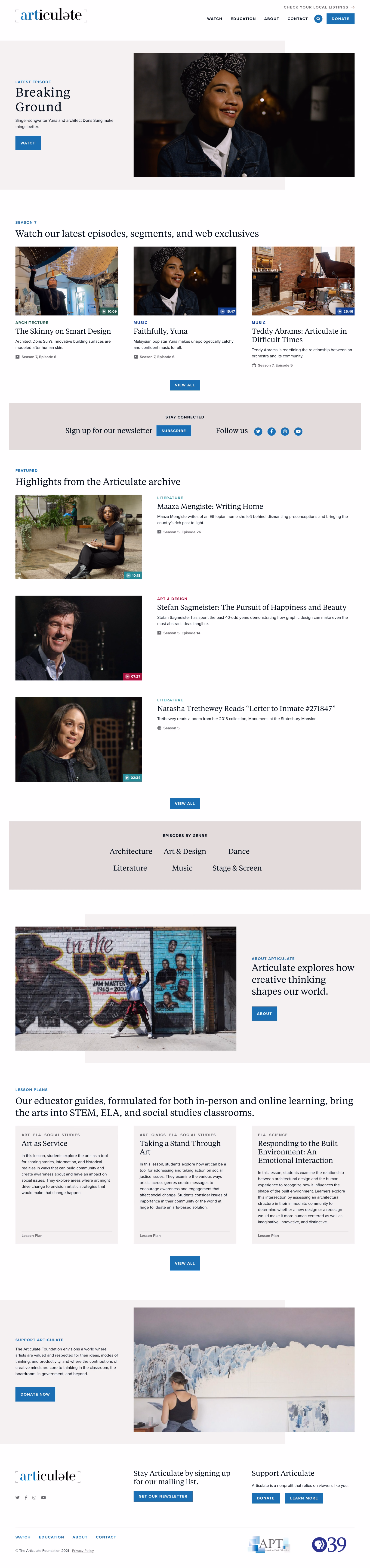 homepage